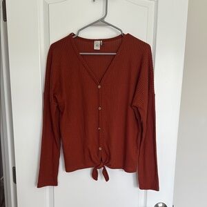 Paper Crane Terracotta Knit Sweater